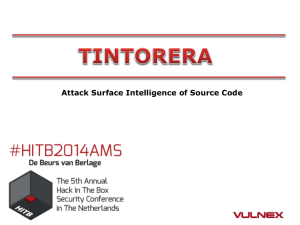 Attack Surface Intelligence of Source Code