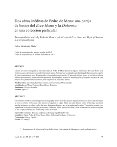 Dos obras inéditas de Pedro de Mena: una pareja de bustos del