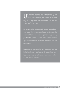 Un control idóneo del embarazo y un parto