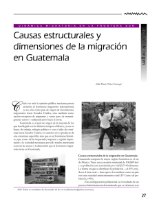 Causas estructurales y dimensiones de la migración en