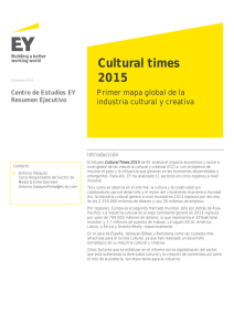 Cultural times 2015: Primer mapa global de la industria cultural y