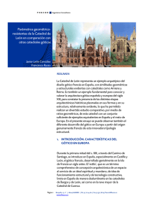 Parámetros geométrico-resistentes de la Catedral de León