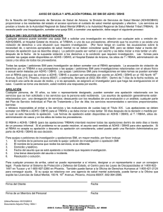 Spanish Notice of SMI Grievance and Appeal