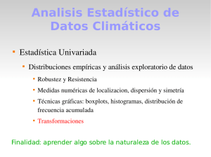 Analisis Estadístico de Datos Climáticos