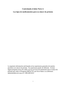 Controlando el dolor Parte 2: Los tipos de medicamentos para su