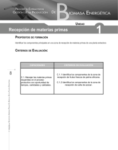 8 Recepción de materias primas