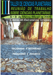 Cuaderno de Resumenes - Portal Uruguayo de Astronomía