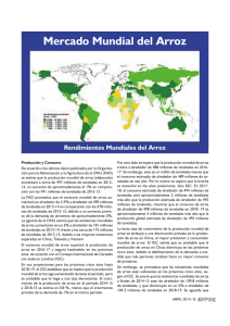 Mercado Mundial del Arroz - Asociación Cultivadores de Arroz I ACA