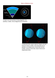 Misión al Misterioso Urano El Interior de Urano plantea muchas