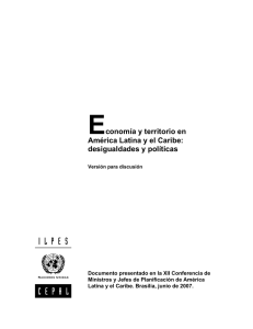 Economía y territorio en América Latina y el Caribe: desigualdades