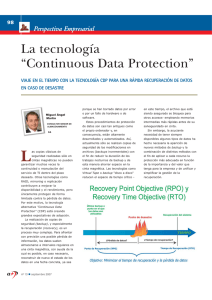 La tecnología “Continuous Data Protection”