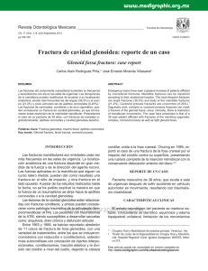 Fractura de cavidad glenoidea: reporte de un caso