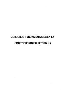 DERECHOS FUNDAMENTALES EN LA CONSTITUCiÓN