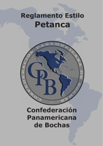 Petanca - Confederación Argentina de Bochas