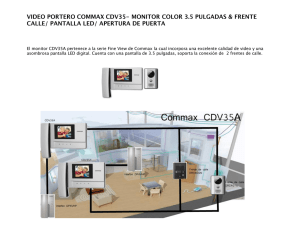 El monitor CDV35A pertenece a la serie Fine View de Commax la