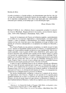 Óscar Álvarez Gila Michel CATALA: Les rélations franco
