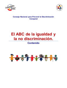El ABC de la igualdad y la no discriminación. - Conectate