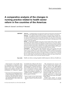 A comparative analysis of the changes in nursing practice