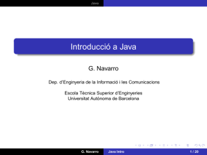 Introducció a Java - dEIC