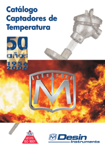 Catálogo Captadores de Temperatura Catálogo