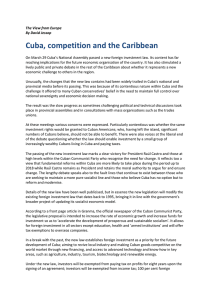 Cuba, competition and the Caribbean