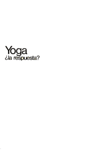 Yoga la respuesta