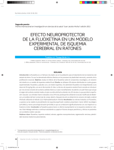 efecto neuroprotector de la fluoxetina en un modelo experimental de