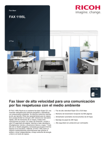 Fax láser de alta velocidad para una comunicación por fax