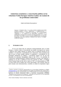 Asimetrías económicas y concertación política en las relaciones