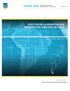 Efectos de la privatización de servicios públicos en Chile: