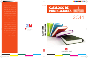 catálogo de publicaciones