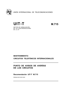 UIT-T Rec. M.715 (11/88) Punto de avisos de averías en los