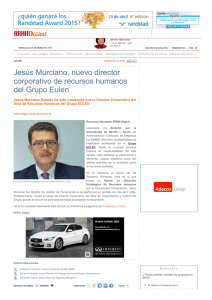 Jesús Murciano, nuevo director corporativo de recursos humanos