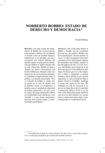 Norberto Bobbio: Estado de Derecho y Democracia
