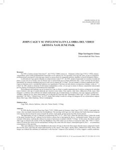 John Cage y su influencia en la obra del video artista Nam June Paik