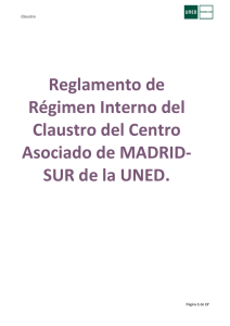 Reglamento Claustro Madrid-Sur