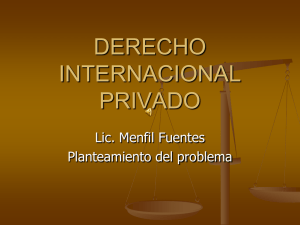 derecho internacional privado