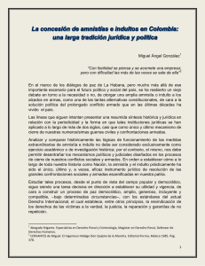 la concesion de amnistias e indultos en colombia