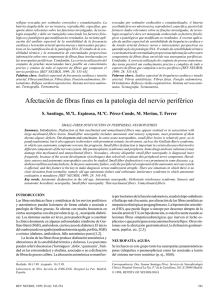 Afectación de fibras finas en la patología del nervio periférico