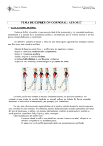 TEMA DE EXPRESIÓN CORPORAL: AEROBIC