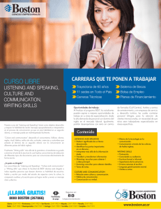 plan de estudios Cursos Libre Listening and Speaking