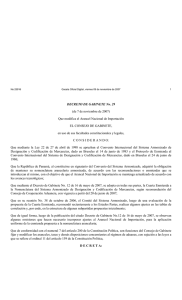 CONSEJO DE GABINETE - Autoridad Nacional de Aduanas