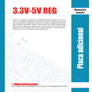 3.3V - 5V Reg Manual de usuario
