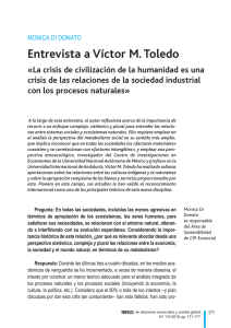 Entrevista a Víctor M. Toledo