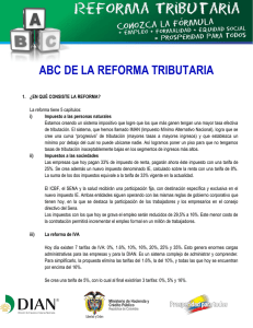 ABC DE LA REFORMA TRIBUTARIA