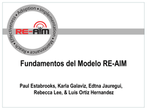 Fundamentos del Modelo RE-AIM