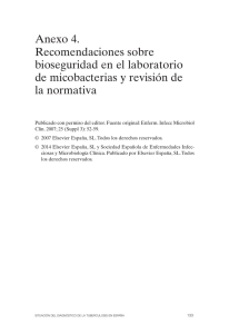 Anexo 4. Recomendaciones sobre bioseguridad en el laboratorio