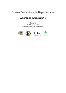 Evaluación Genética de Reproductores Aberdeen Angus 2016