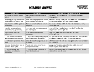 MIRANDA RIGHTS - translation 6-7-04