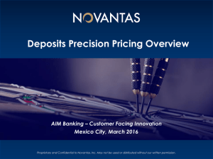 Deposits Precision Pricing Overview